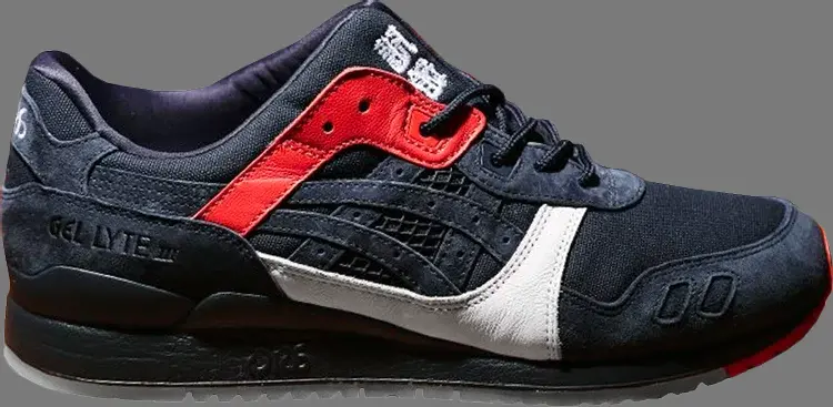 Кроссовки kickslab x gel lyte iii 'hikeshi hanten' japan edition Asics, синий — фото 2