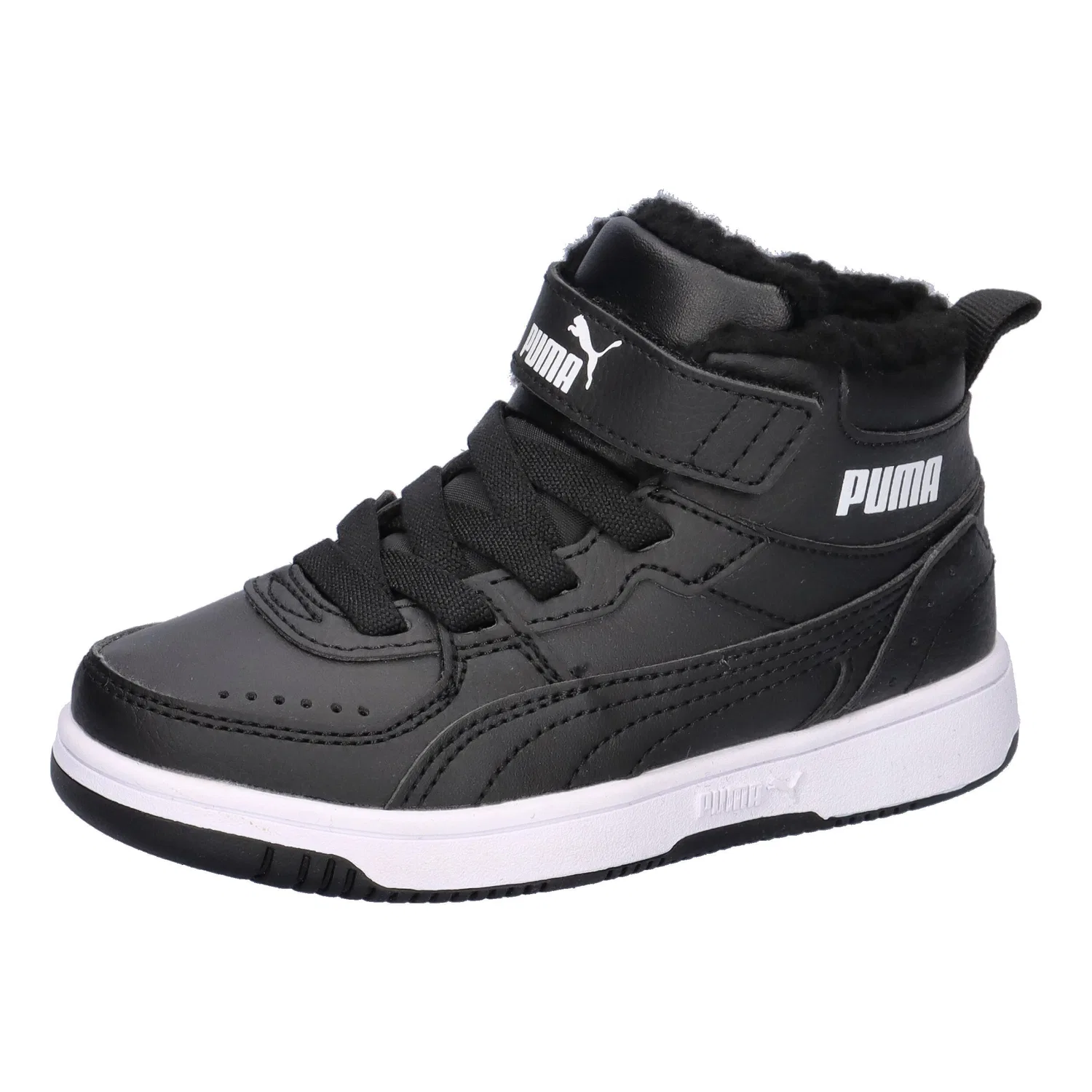 Детские кроссовки с мехом Puma Rebound Joy Puma, Schwarz Weiss Grau