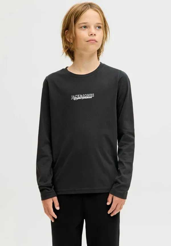 Футболка с длинными рукавами для подростков Jack & Jones Junior, черный — фото 2