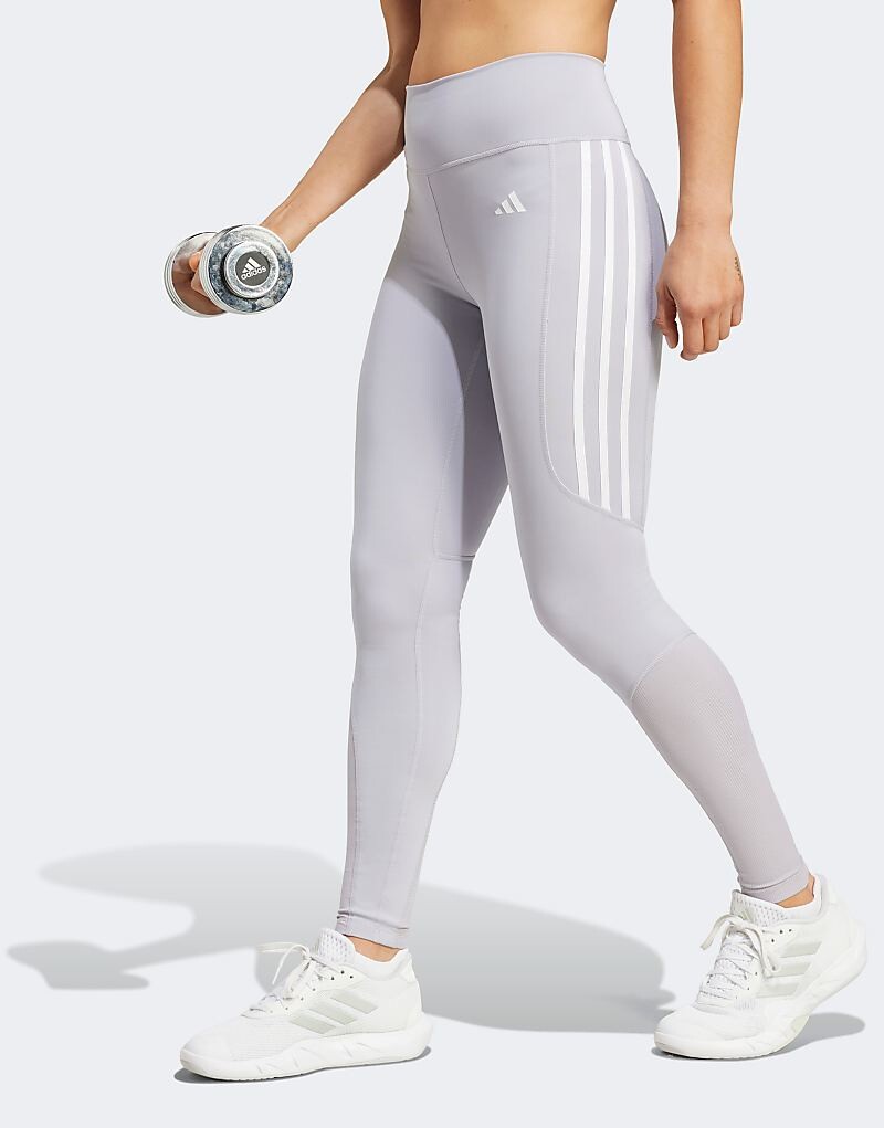 

Серые спортивные леггинсы adidas Performance Mat Mix