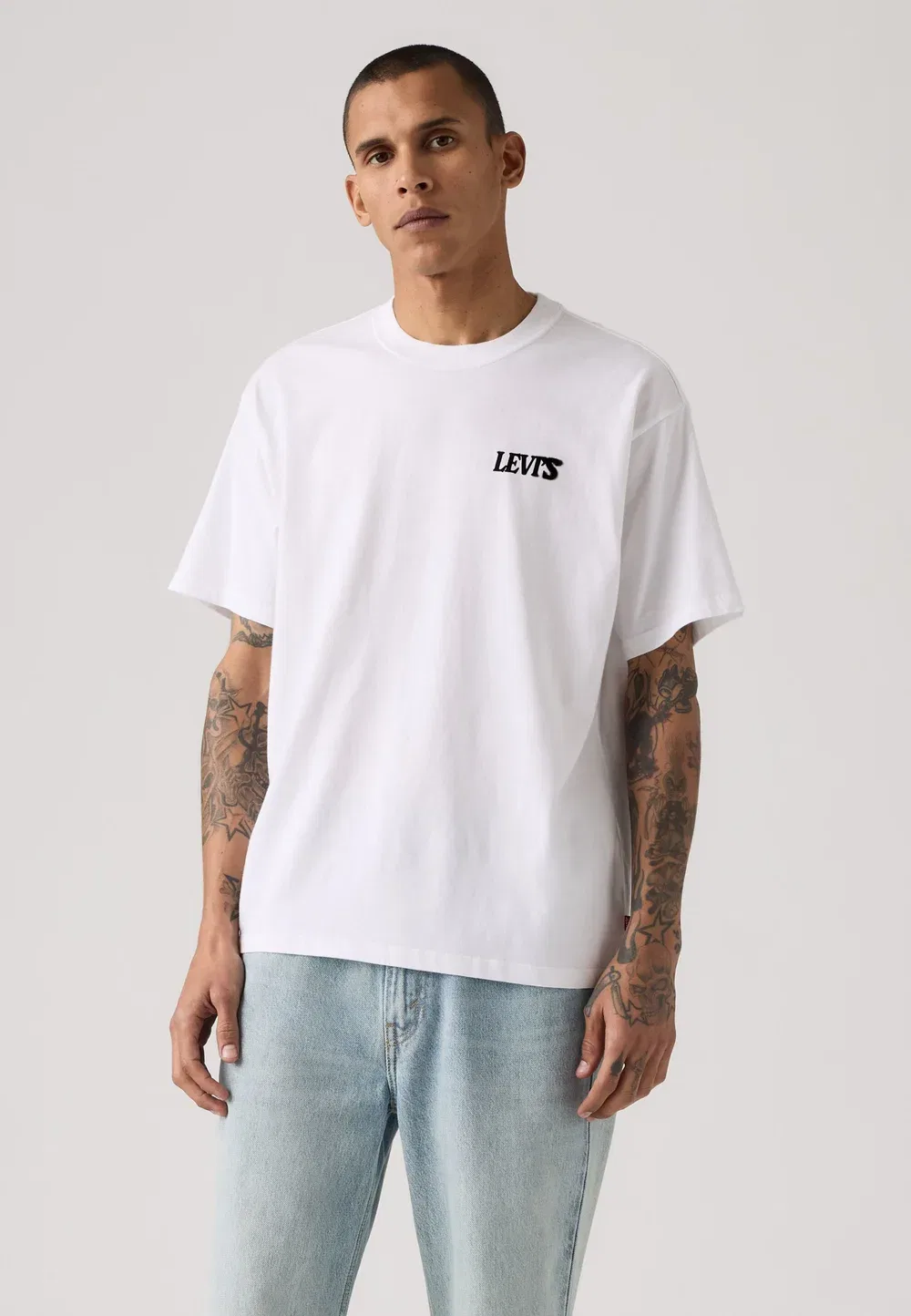 Футболка с винтажным принтом - футболка с графическим рисунком Levi'S, Outter Space White Plus — фото 2