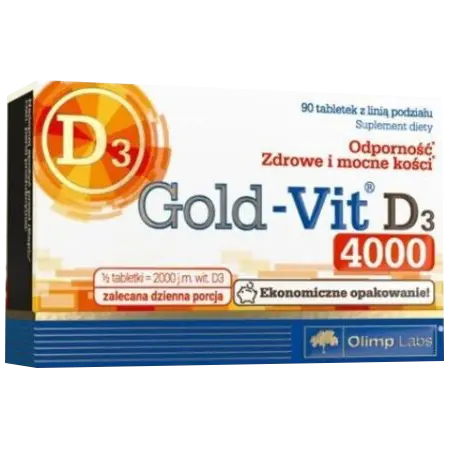 

Olimp Gold-Vit D3 4000 Добавка со вкусом яблока, 90 таблеток/1 упаковка