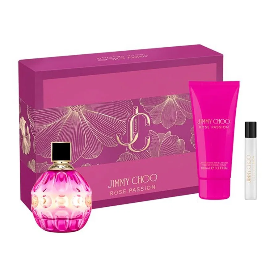 Набор парфюмерный Jimmy Choo Rose Passion, 100 мл + 75 мл + 100 мл