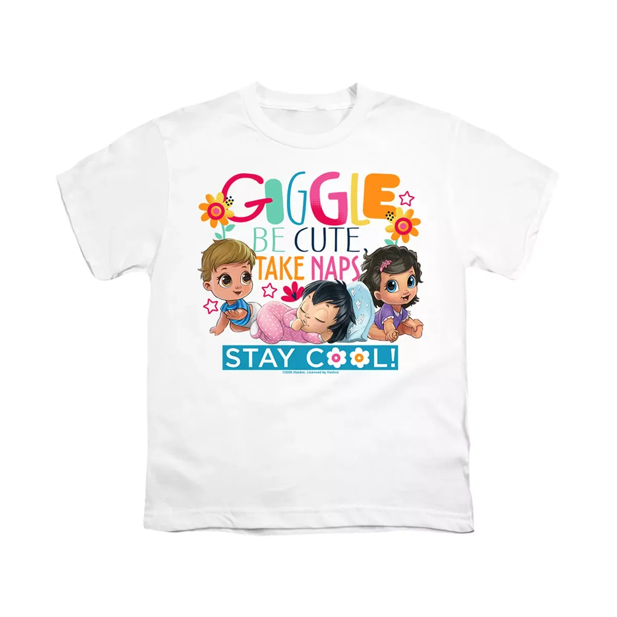 Детская футболка с принтом для мальчиков Baby Alive Giggle LOGOVISION, White — фото 2