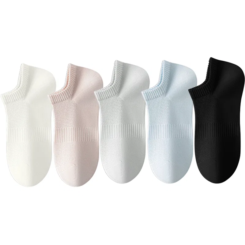 Детские носки набор 5 пар DUSHILIREN, Black Gray Light Blue Light Pink White