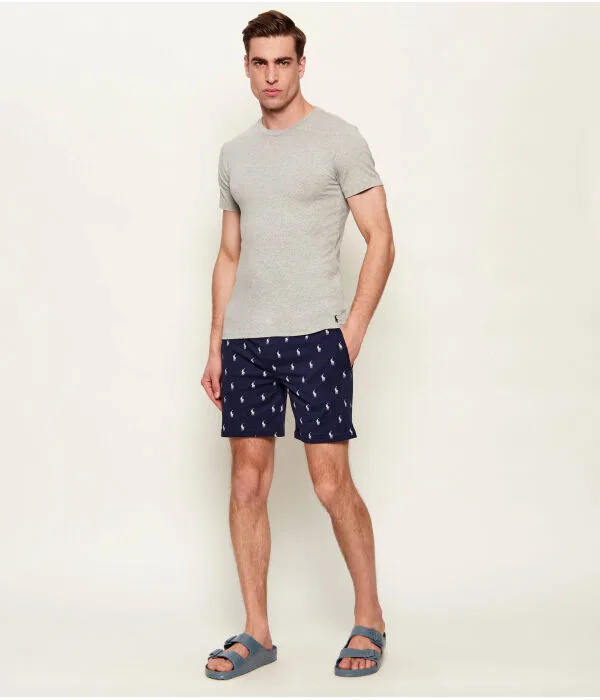 Мужской комплект футболок 2 штуки Slim Fit Polo Ralph Lauren, серый — фото 2