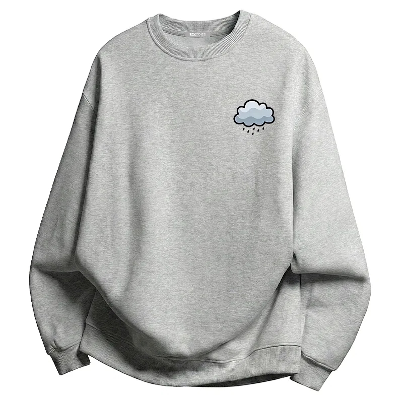 Детский свитшот из футера с принтом Red bean, Light Gray