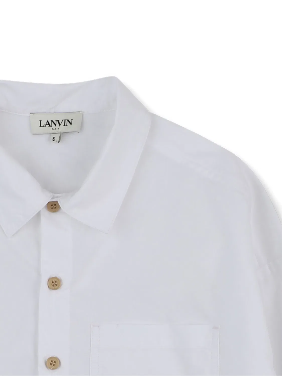 Рубашка с вышитым логотипом Lanvin, белый — фото 2