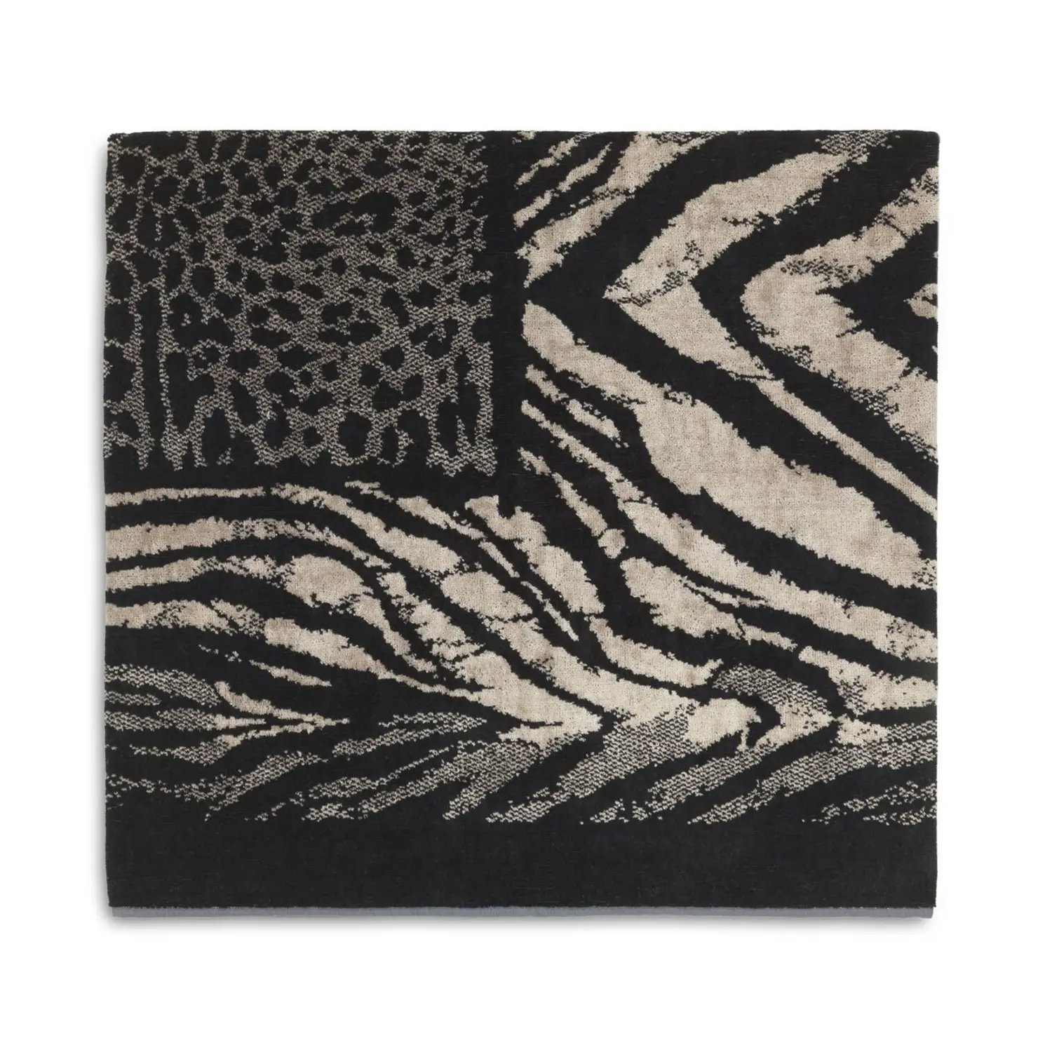 

Полотенце Roberto Cavalli Sand African Zebra Terry Bath 95×180, черный/бежевый
