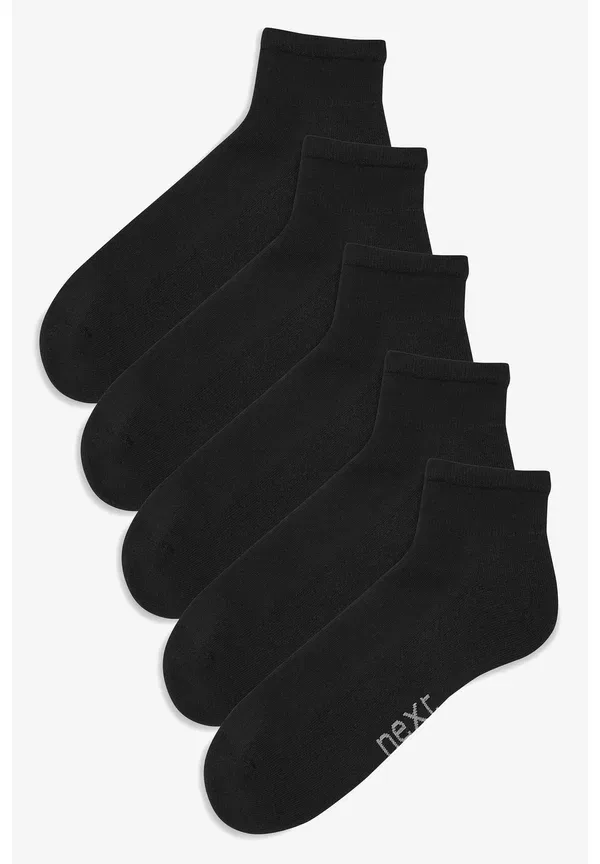 Носки спортивные, дышащие, Mid cut sports socks five pack, Next, черный