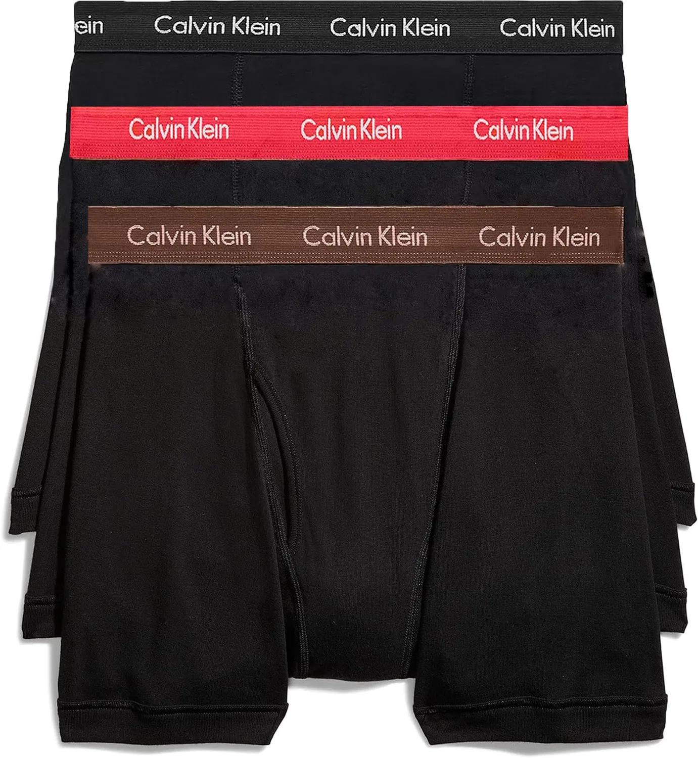 Мужские боксеры из 3 штук Calvin Klein, Body Black, Red, Black, Brown