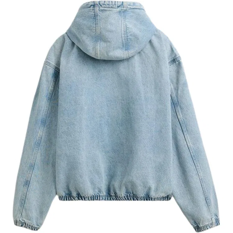 Детская куртка с капюшоном Light Blue ZARA, Light Blue — фото 3