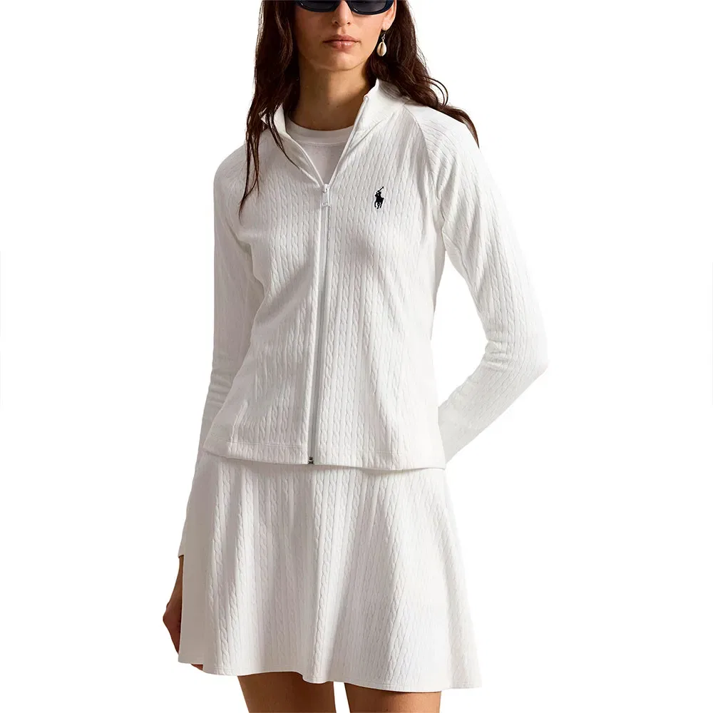 Свитшот на молнии Polo Ralph Lauren, белый