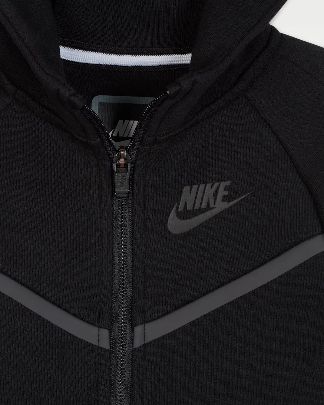 Детский флисовый комбинезон (2 предмета) на молнии, размер 12-24 месяца Nike Sportswear, Black — фото 3