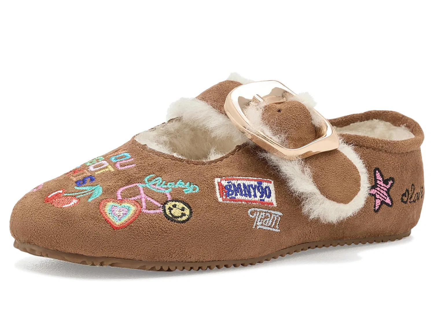 Балетки Cloudye (для маленьких и больших детей) Steve Madden Kids, Cognac Multi
