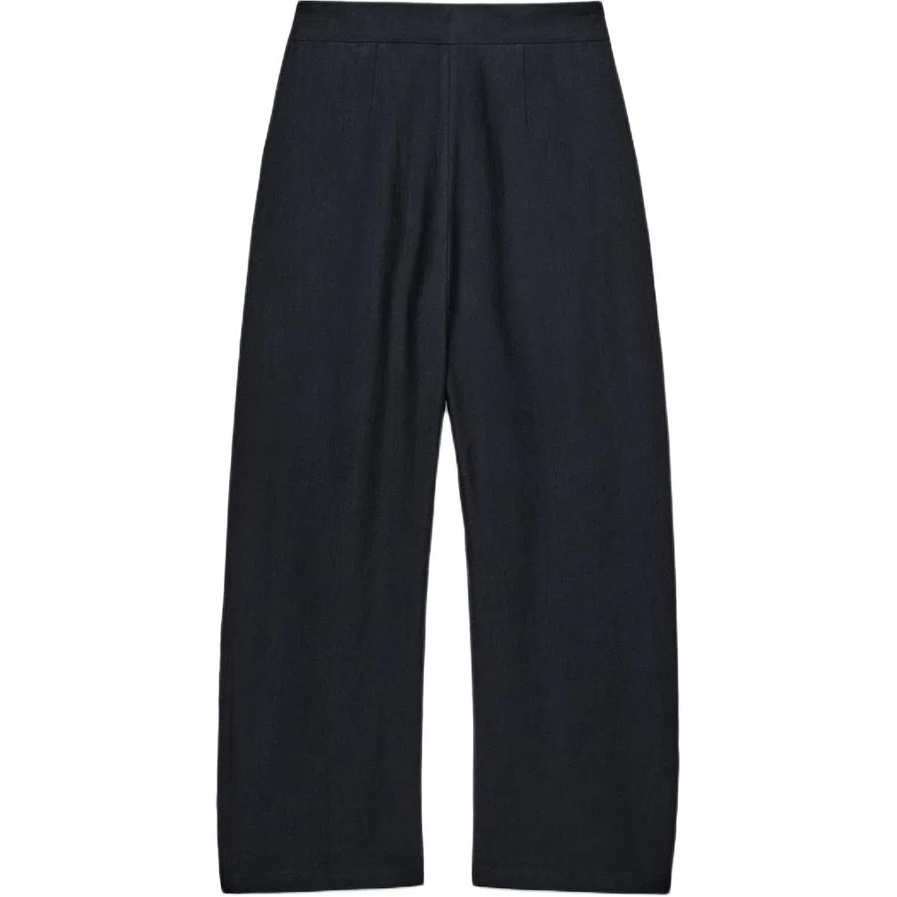 Женские повседневные брюки с широкой штаниной Sea Blue ZARA — фото 3
