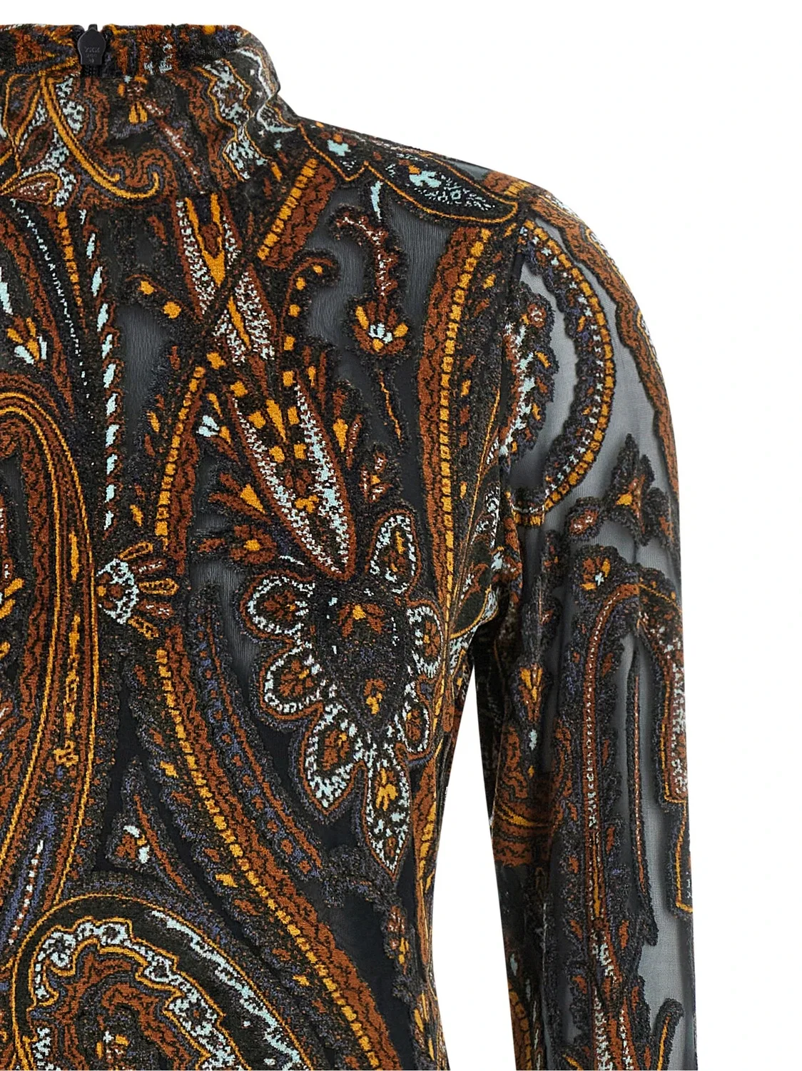 Платье из жаккардового шенилла Etro, мультиколор — фото 3