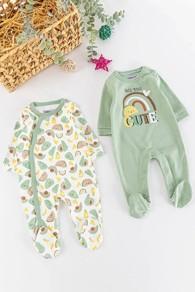 Детский комбинезон для девочек с рисунком Babymod, Green
