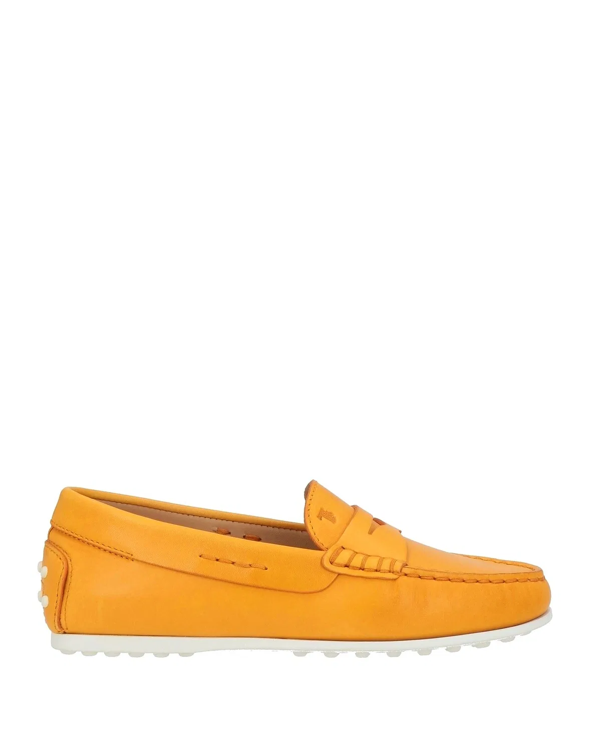 Детские лоферы из мягкой кожи Driving Shoes Tod'S, оранжевый