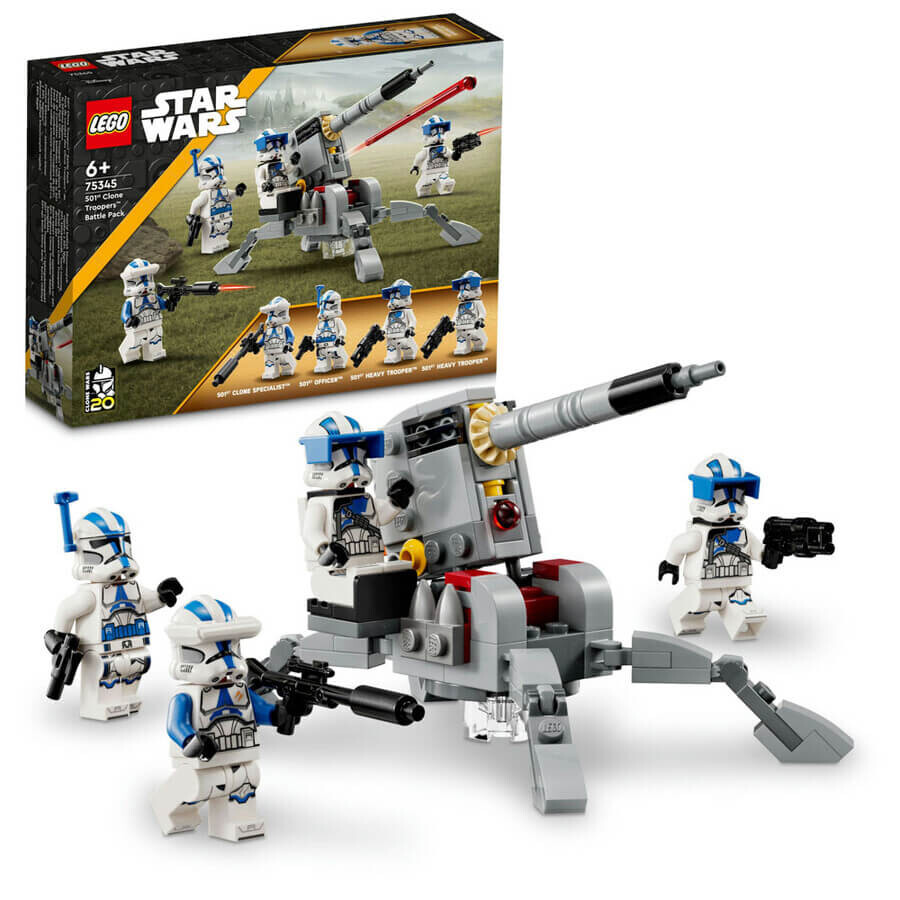 Конструктор Lego 75345 Star Wars Боевой набор клонов 501-го легиона, 119 деталей — фото 3