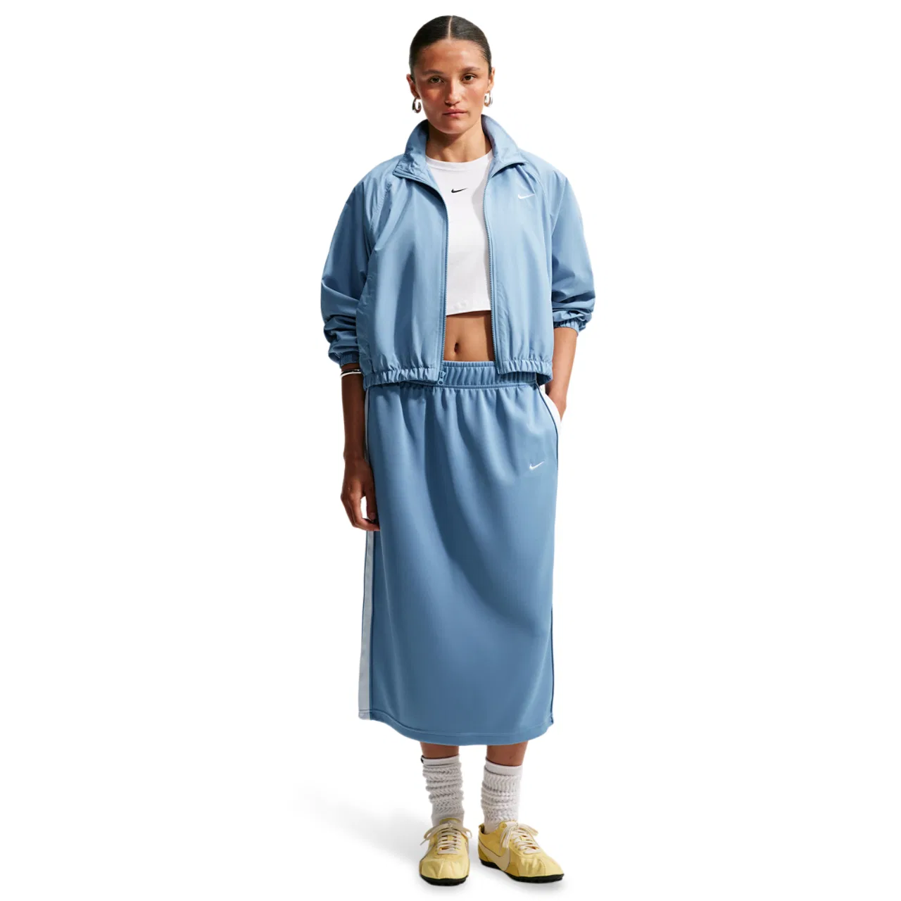 Женская юбка Nike Track Skirt, Nike, White Work Blue Sail — фото 3