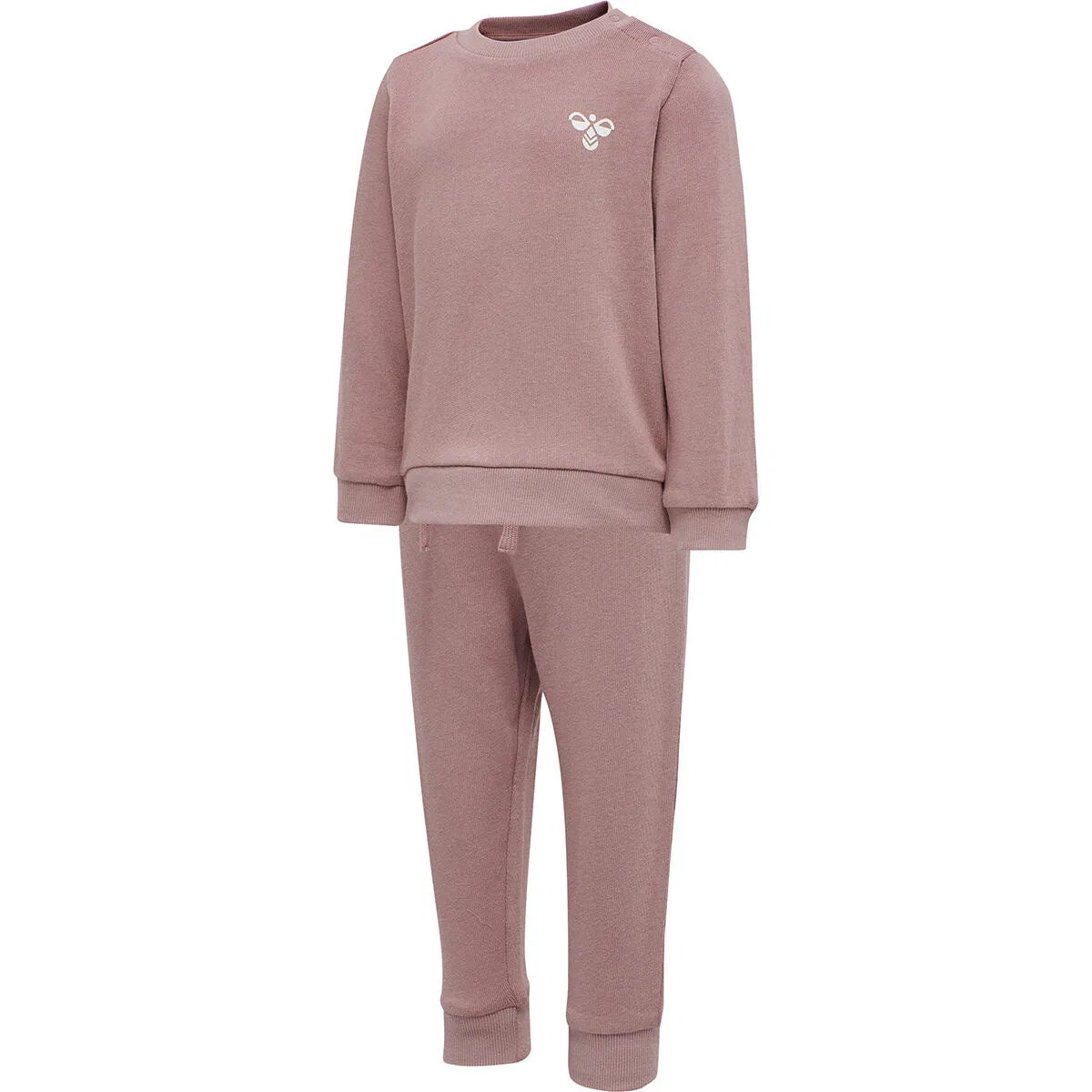 Детский спортивный костюм из органического хлопка Santo Crew Suit Hummel, Rosa Bonbonrosa