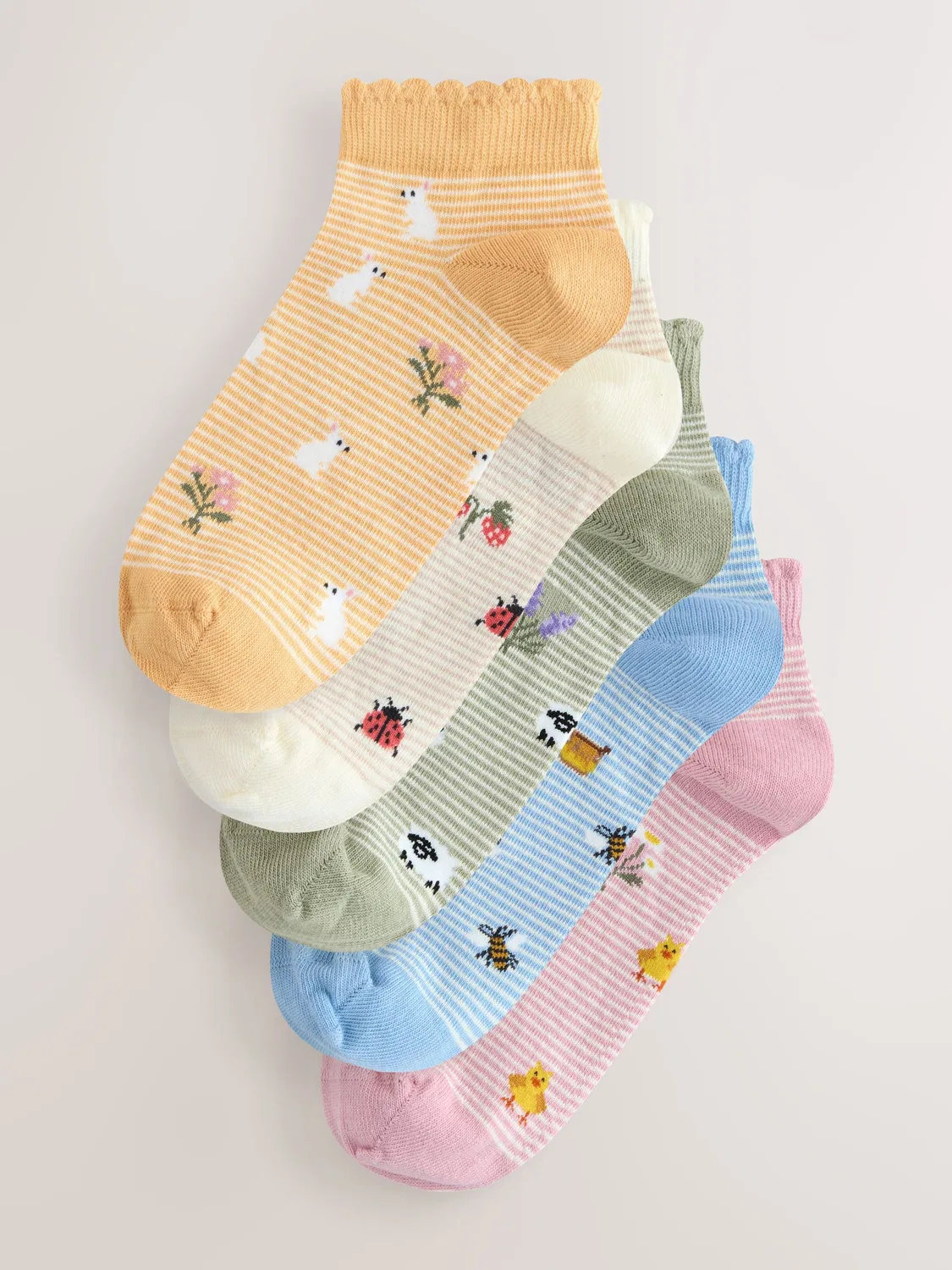 Носки женские 5 пар, Spring Print Next, разноцветный принт