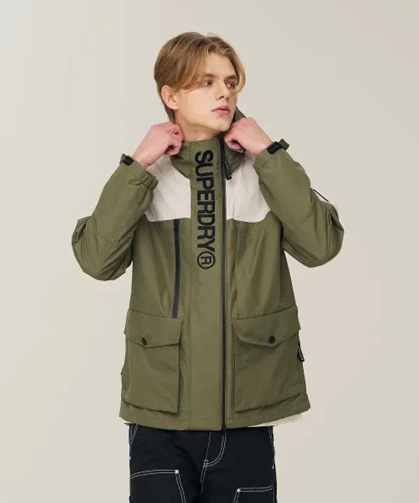 Куртка в стиле ветровки, Signature Windcheater, Superdry, хаки