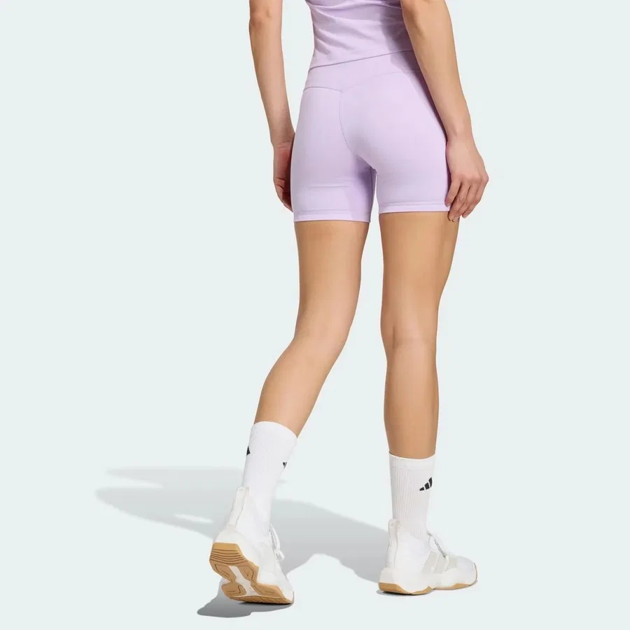 Леггинсы с высоким поясом 3 Stripes Studio All Me Booty adidas, Фиолетовый — фото 2