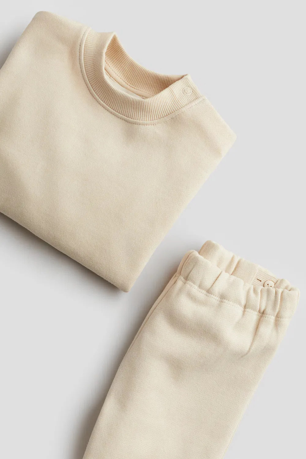Комплект из двух хлопковых толстовок H&M, Hellbeige — фото 2