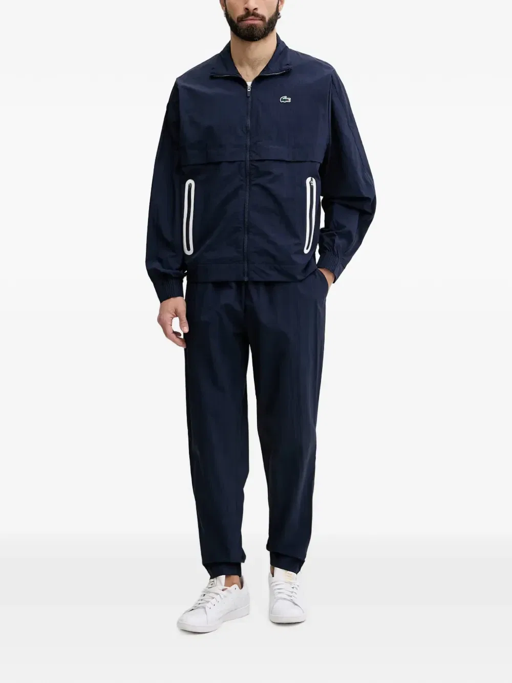 Комплект из куртки и спортивных брюк Lacoste X Novak Djokovic, синий — фото 2