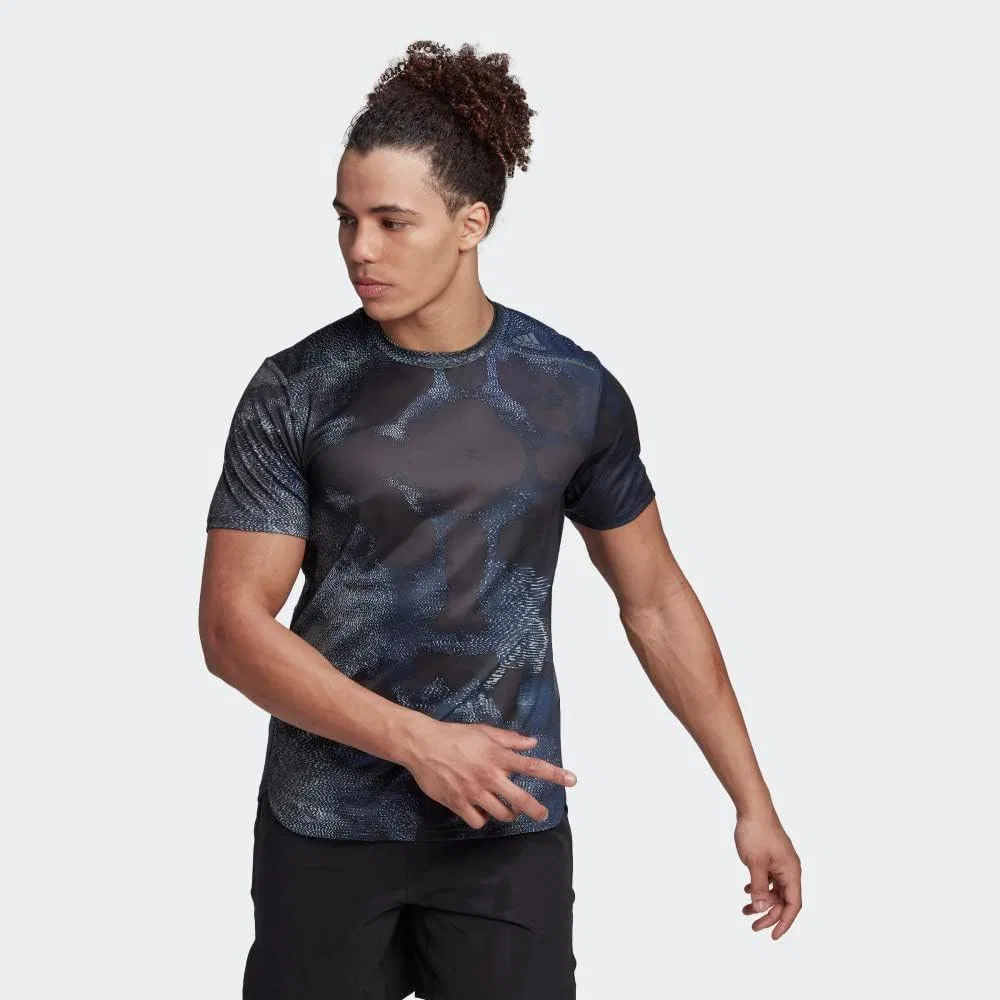 Женская футболка для тренировок с принтом adidas, Multicolor/Black — фото 3