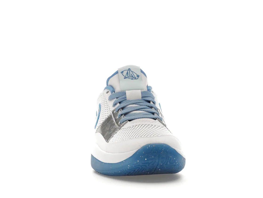 Детские кроссовки для баскетбола с принтом Nike Ja 1 SE Nike, Glacier Blue Metallic Silver White University Blue — фото 2