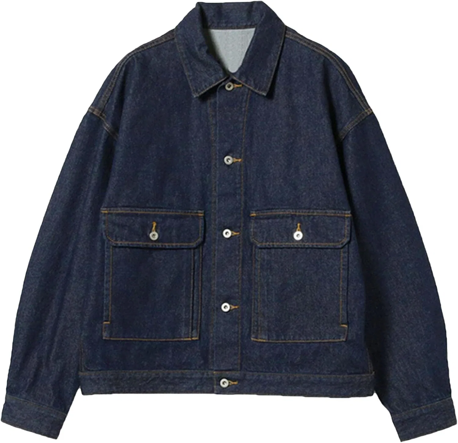 Мужская джинсовая куртка-тракер Classic Crewneck Cowboy Jacket, синий
