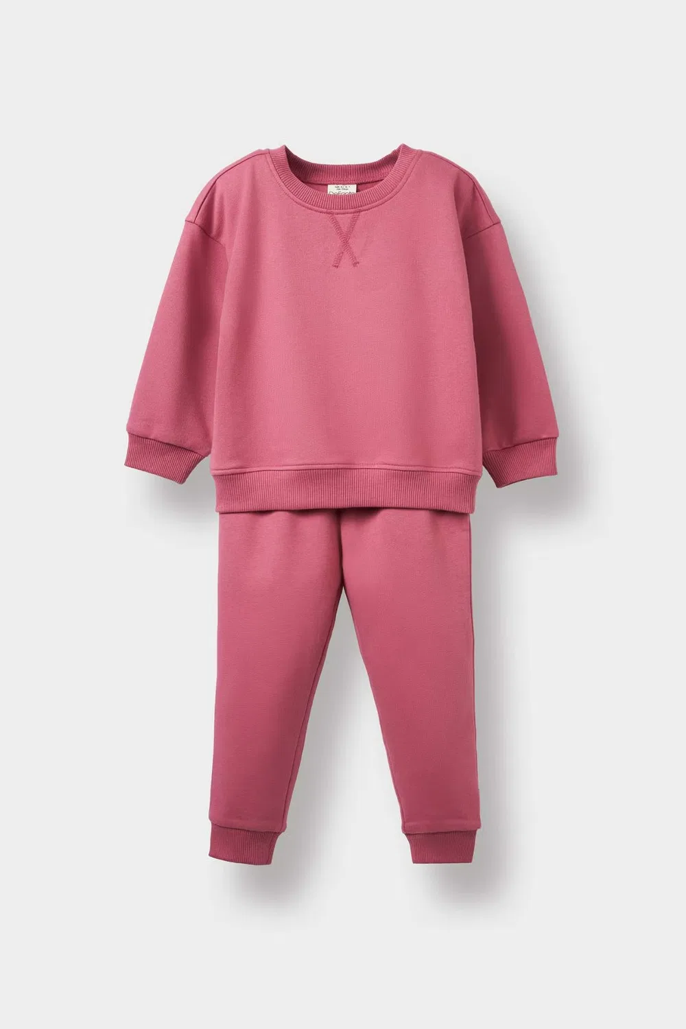 Комплект из флиса с мягкой подкладкой, модель Sweatshirt Sweatpants, Defacto, фиолетовый