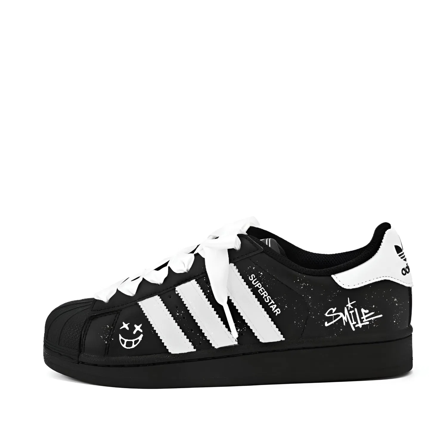 Детские кеды Superstar 2 Adidas Originals, Black & White — фото 3