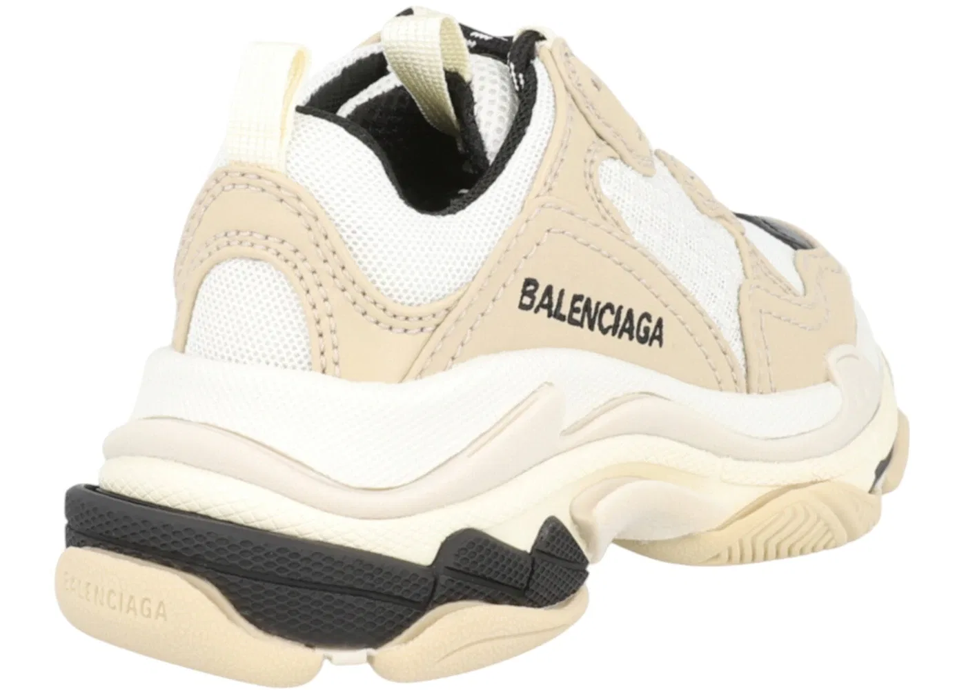 Детские кроссовки Balenciaga Triple S, массивная подошва, Beige — фото 3