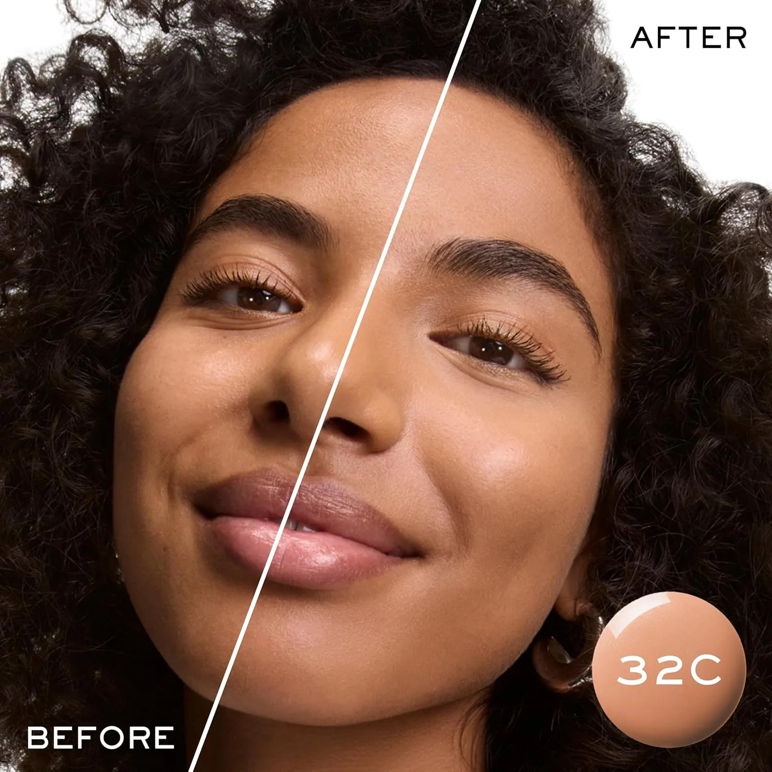 Lancôme Idôle 3 Serum Supertint Skin Tint - тональная основа с ниацинамидом и гиалуроновой кислотой для ровного тона и сияния на 24 часа, 32C: Medium Skin with Cool Pinky Undertones — фото 3