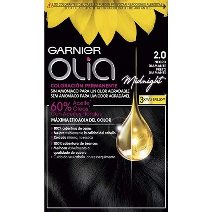 

Перманентный цвет волос Olia Black Diamond Color 2.0, Garnier