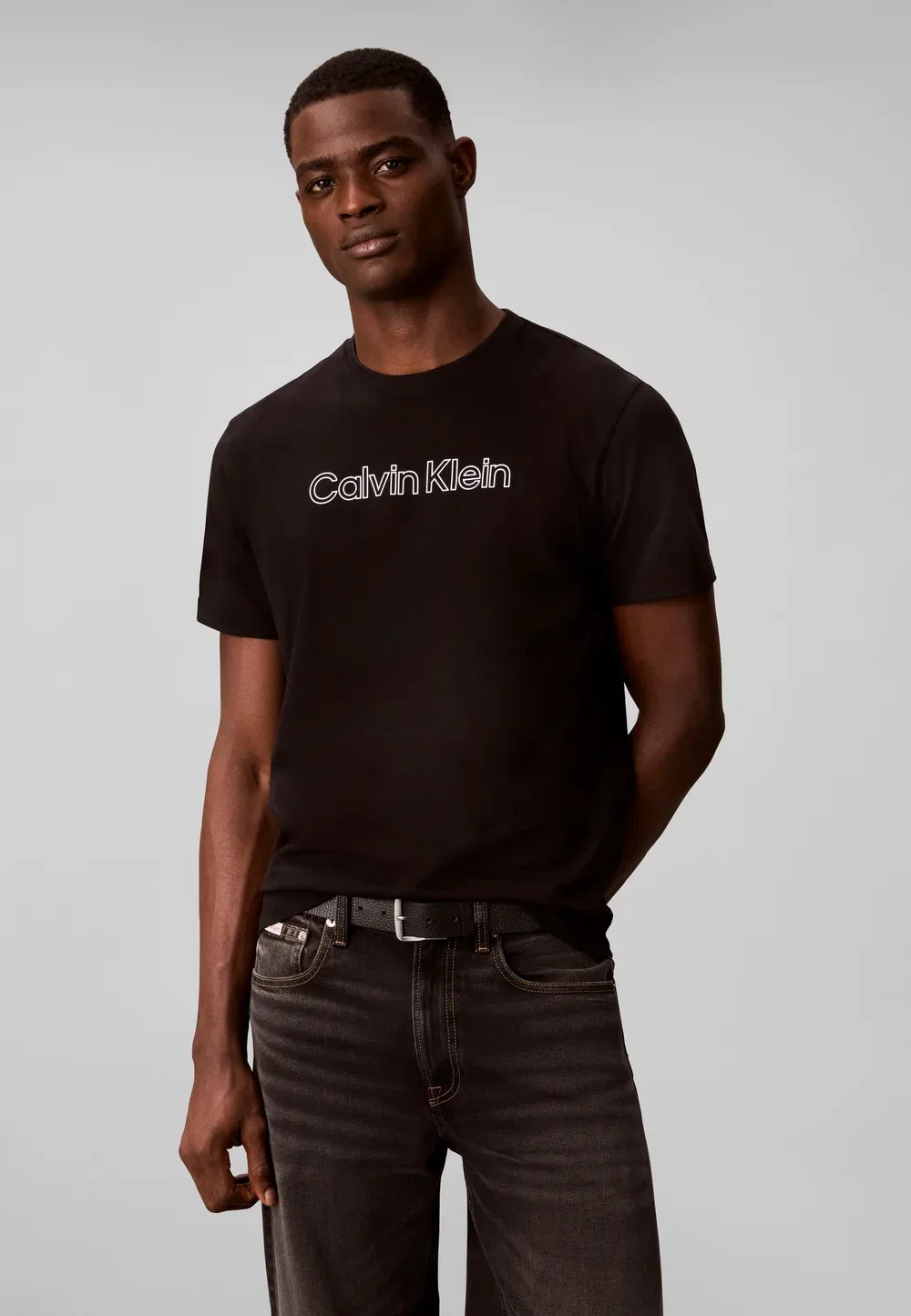 Футболка унисекс с графическим логотипом Calvin Klein, Black