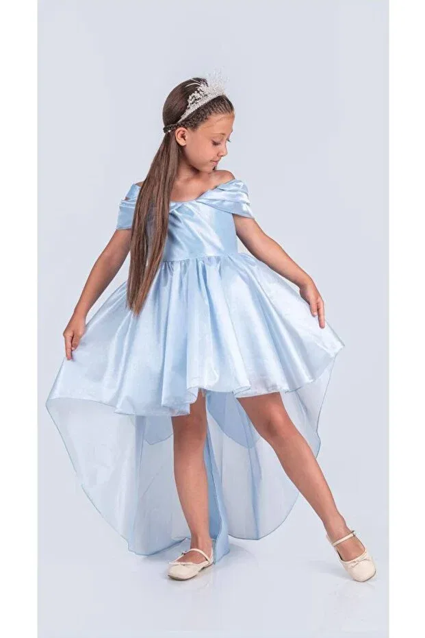 Детское вечернее платье для девочек шифоновое Prom / Bridesmaid Lily And Co, Blue