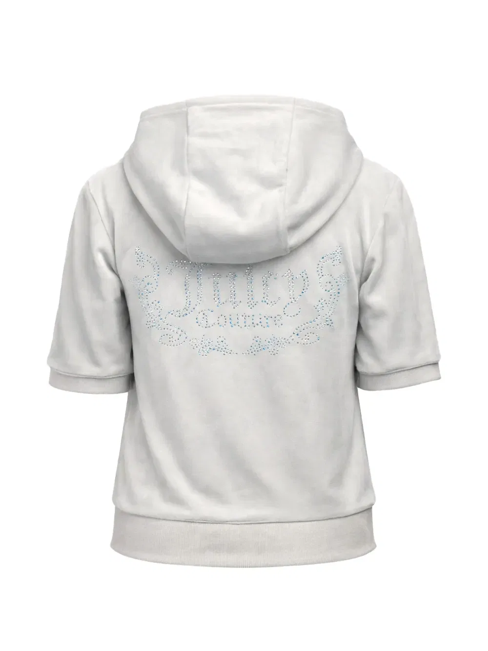 Толстовка на молнии с логотипом Diamante Juicy Couture Kids, нейтральный — фото 2