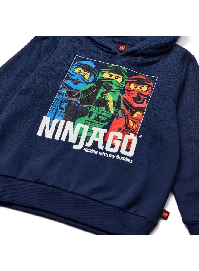 Худи с принтом Ninjago Lego, темно-синий — фото 4