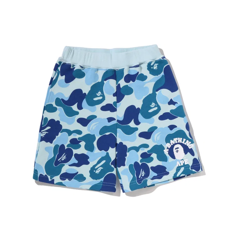 Детские шорты с принтом Pre School Shorts Moderate A BATHING APE, Blue BLX