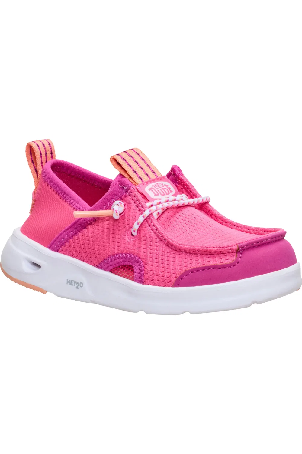 Мужские туфли чукка слипоны с дышащим верхом Wally Hey2O Wander Mesh Hey Dude, Fandango Pink