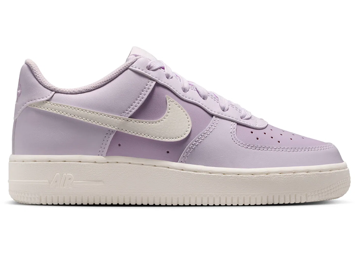 Детские кроссовки Lifestyle с перфорацией Nike Air Force 1 Low, Light Violet Iced Lilac Sail