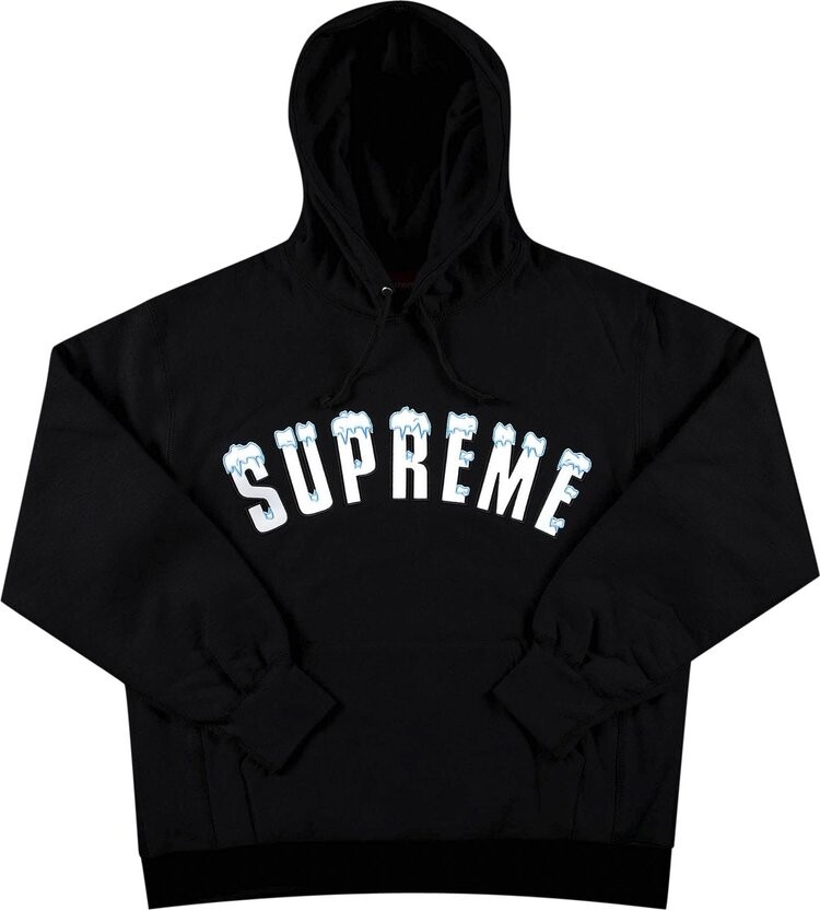 

Толстовка Supreme Icy Arc Hooded Sweatshirt 'Black', черный