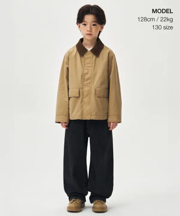 Вощеная куртка-хантинг, Musinsa Standard Kids, бежевый — фото 2