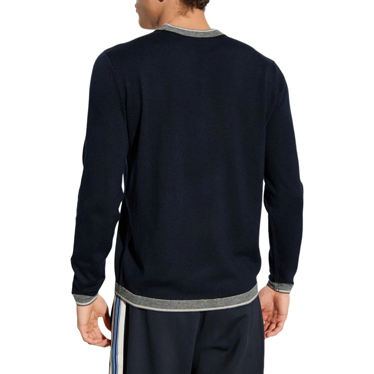 Мужской джемпер с вышитым логотипом Emporio Armani, Marine Blue — фото 4