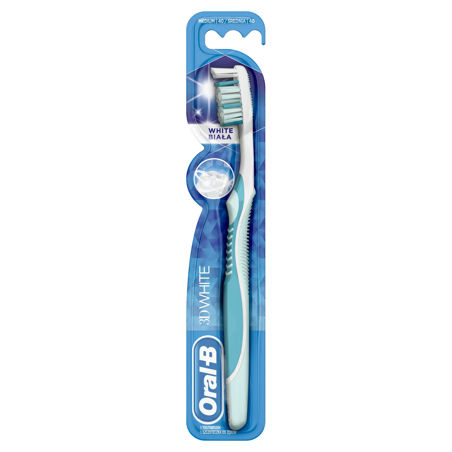 

Oral-B 3D White средняя зубная щетка, 1 шт.